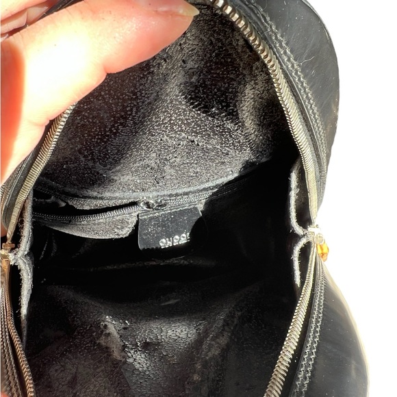 EUC GUCCI CROSSBODY NO CORNER RUBERS BAMBOO ZIPPER CLOSURE DETAIL 8.5x9.5 - Picture 8 of 10